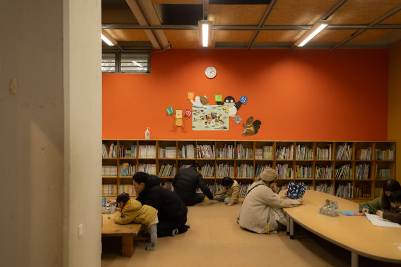 Library inside the exhibition hall